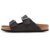 Birkenstock Arizona Soft Footbed Velvet Gray Suede Regular Width - EU Size 44 / Men's US Size 11-11.5
