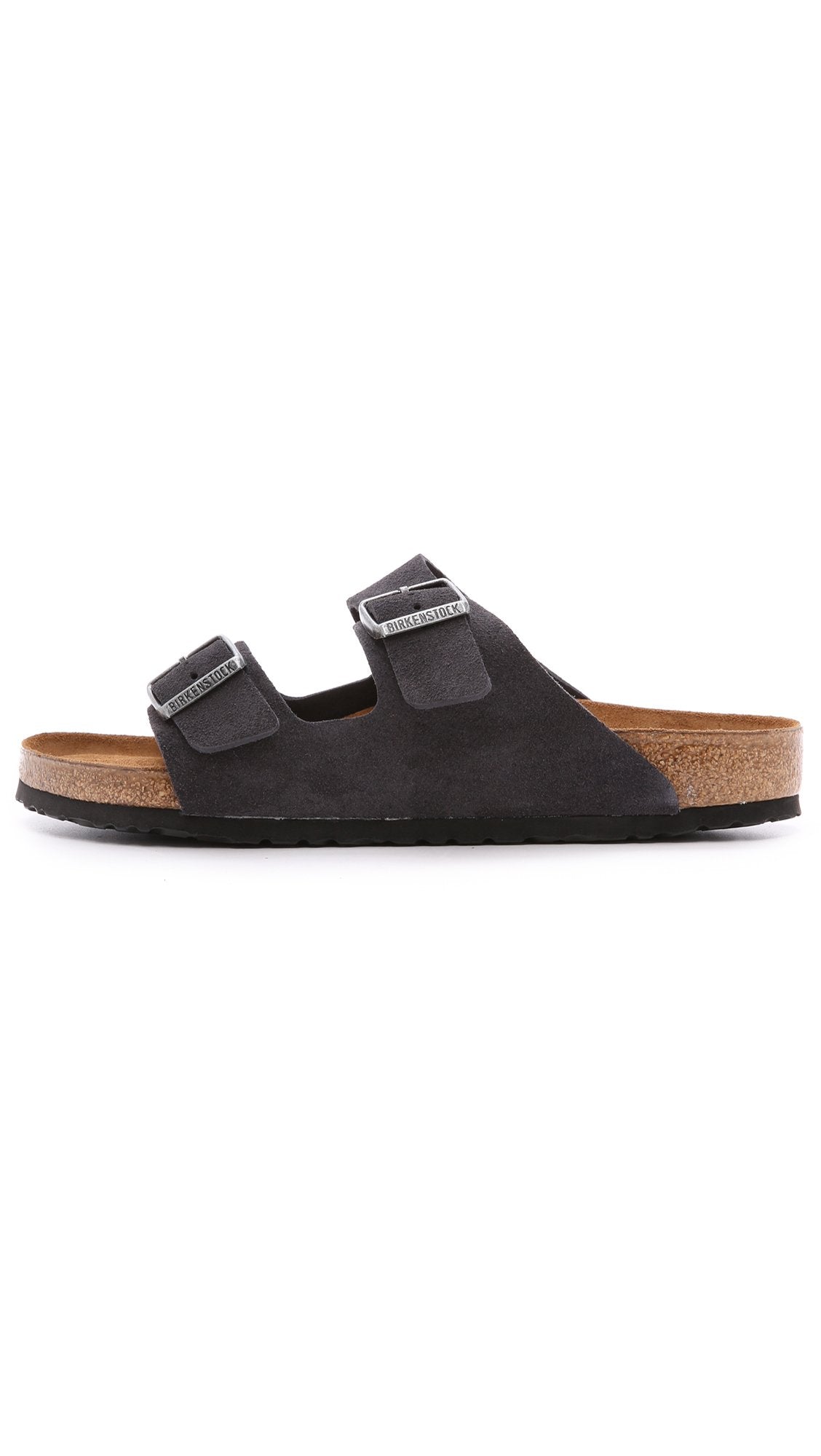 Birkenstock Arizona Soft Footbed Velvet Gray Suede Regular Width - EU Size 44 / Men's US Size 11-11.5