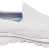 Skechers Performance Women's Go Walk 2 Slip-On Walking Shoe, White, 8 M US