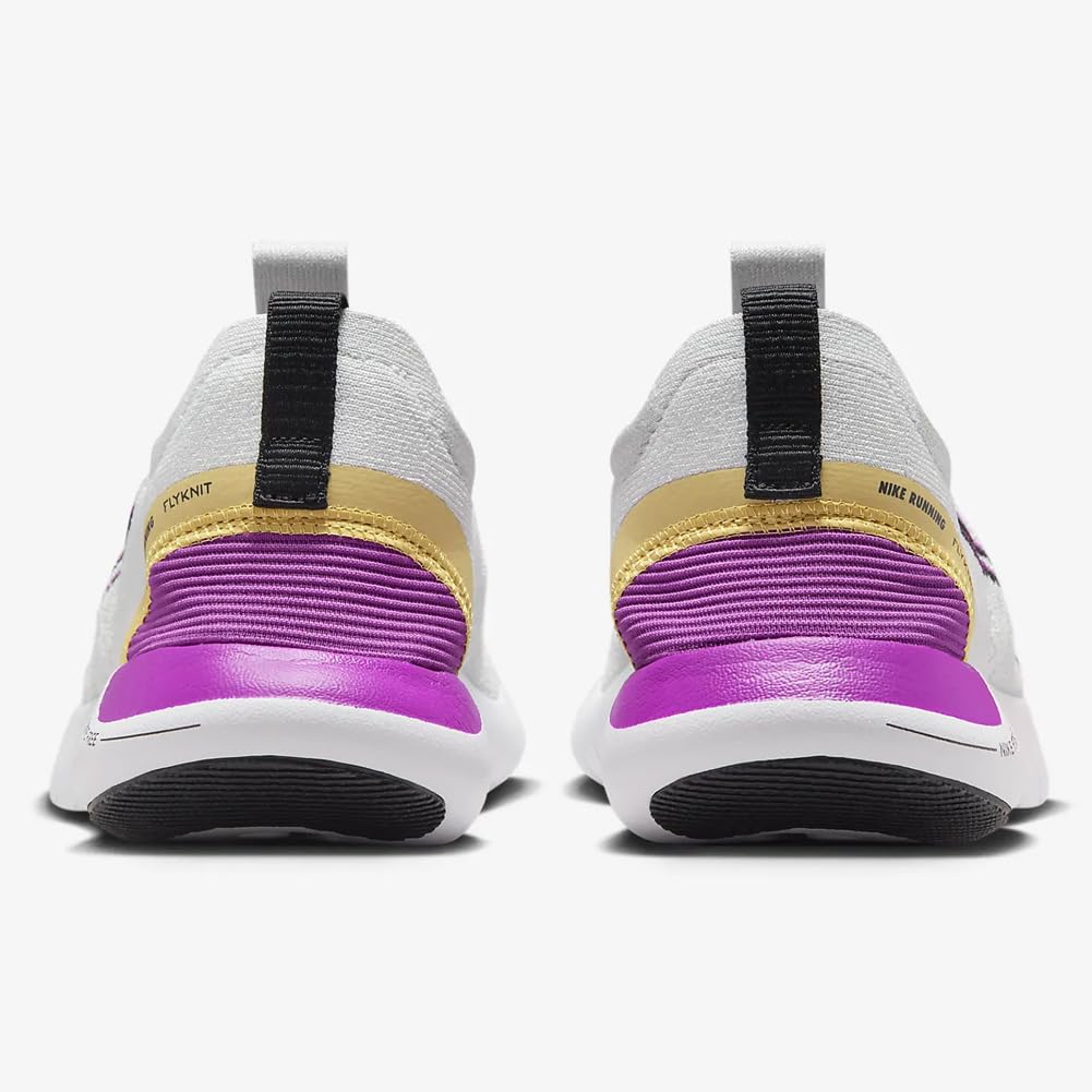 Nike Free RN NN Women's Road Running Shoes (DX6482-009, Photon Dust/Platinum Tint/Hyper Violet/Black) Size 5.5