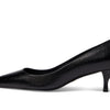 Stuart Weitzman Women's Stuart Kitten Pump, Black, 7.5
