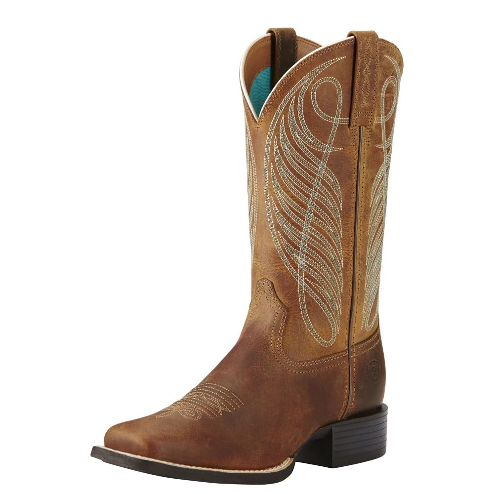 Ariat Women’s Round Up Wide Square Toe Western Boot
