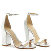 Schutz Women's Cadey Lee Block Prata 8.5 Medium