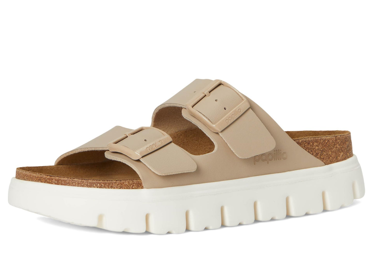 Birkenstock Female Papillio by Birkenstock Arizona Chunky - Birko-Flor™ Sandcastle Women 9-9.5