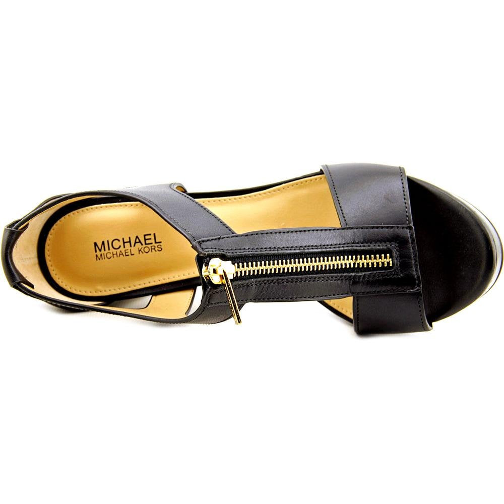 Michael Kors Berkley Sandal Black Vachetta 6.5 M