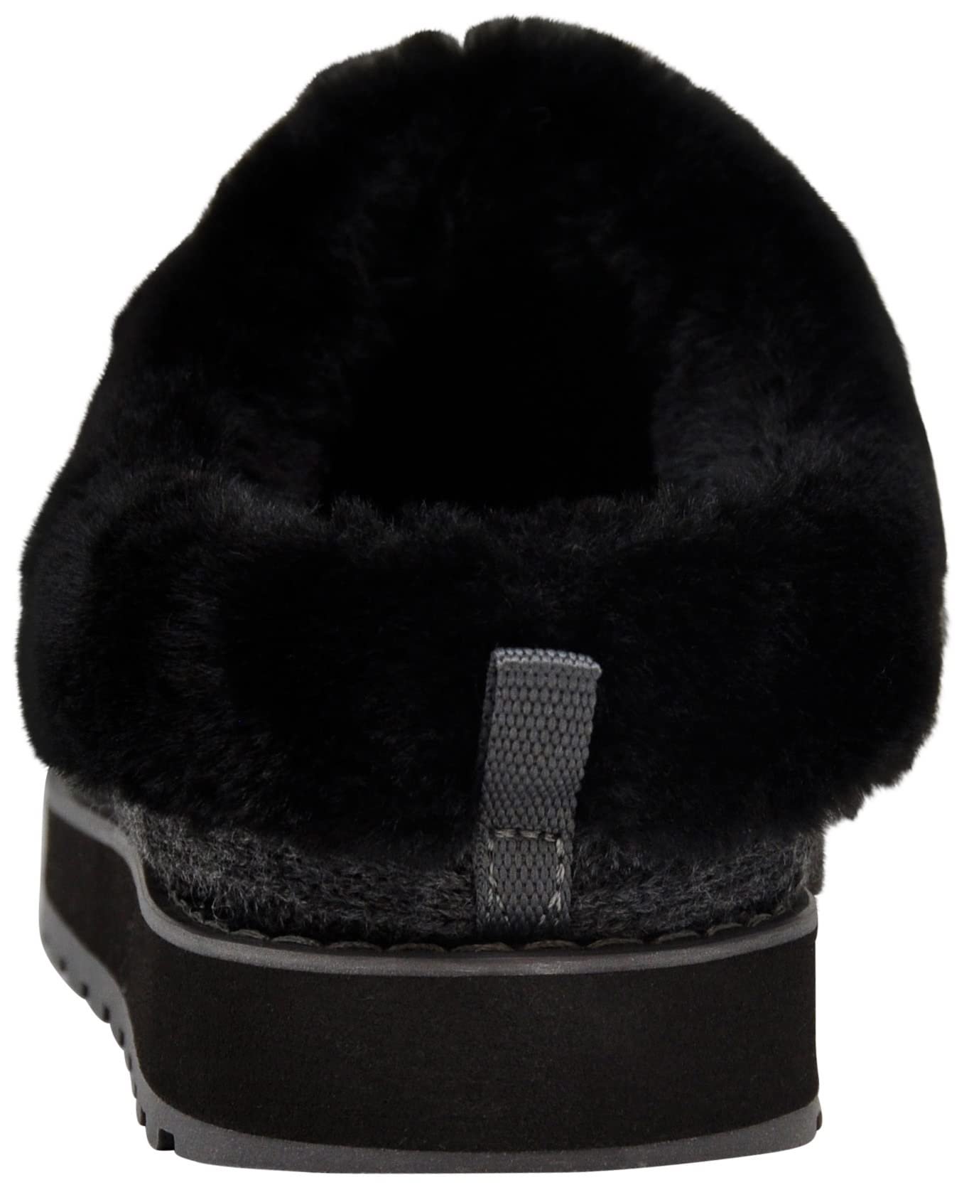 Skechers BOBS Women's Keepsakes Delight Slipper, Charcoal/Black, 7 W US