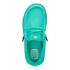 HEYDUDE Dude Perfect X Wally Funk Y Green Teal Size J6 | Kids Shoes | Kids Slip-on Loafers | Comfortable & Light-Weight