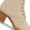 Frye Sabrina 6G Lace Up Women's Ankle & Bootie Boots - Premium Leather, Stylish and Comfortable Footwear for Every Occasion, Ivory - 8.5