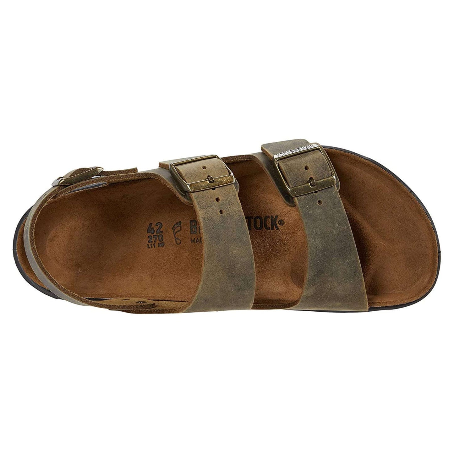 Birkenstock 1018427142 Milano Ct Khaki Oil LTR R 42
