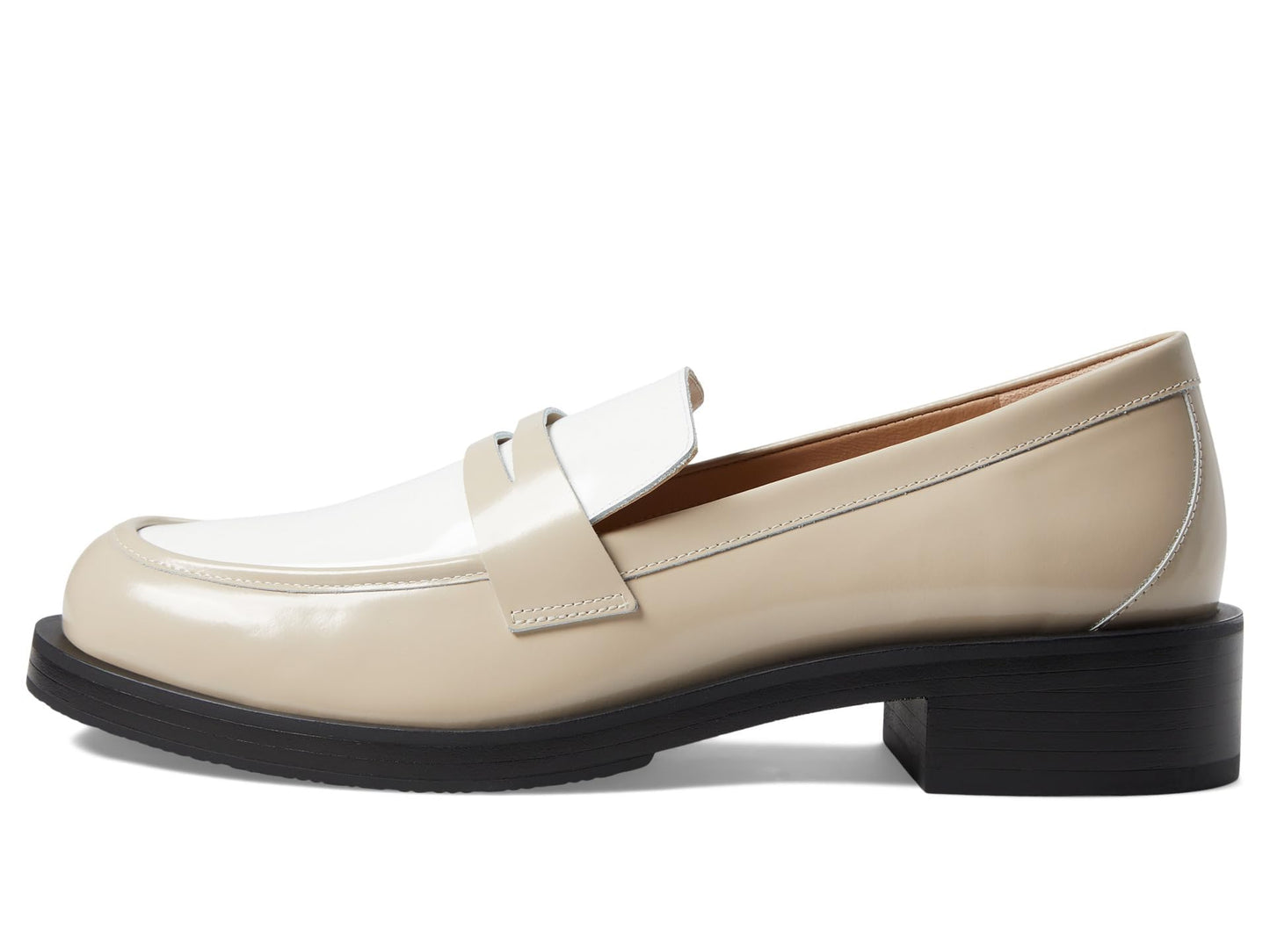 Stuart Weitzman Palmer Bold Loafer Dune/White 10 B