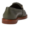 SCHUTZ Women's Rhino Loafer Flat, Militar Green, 6