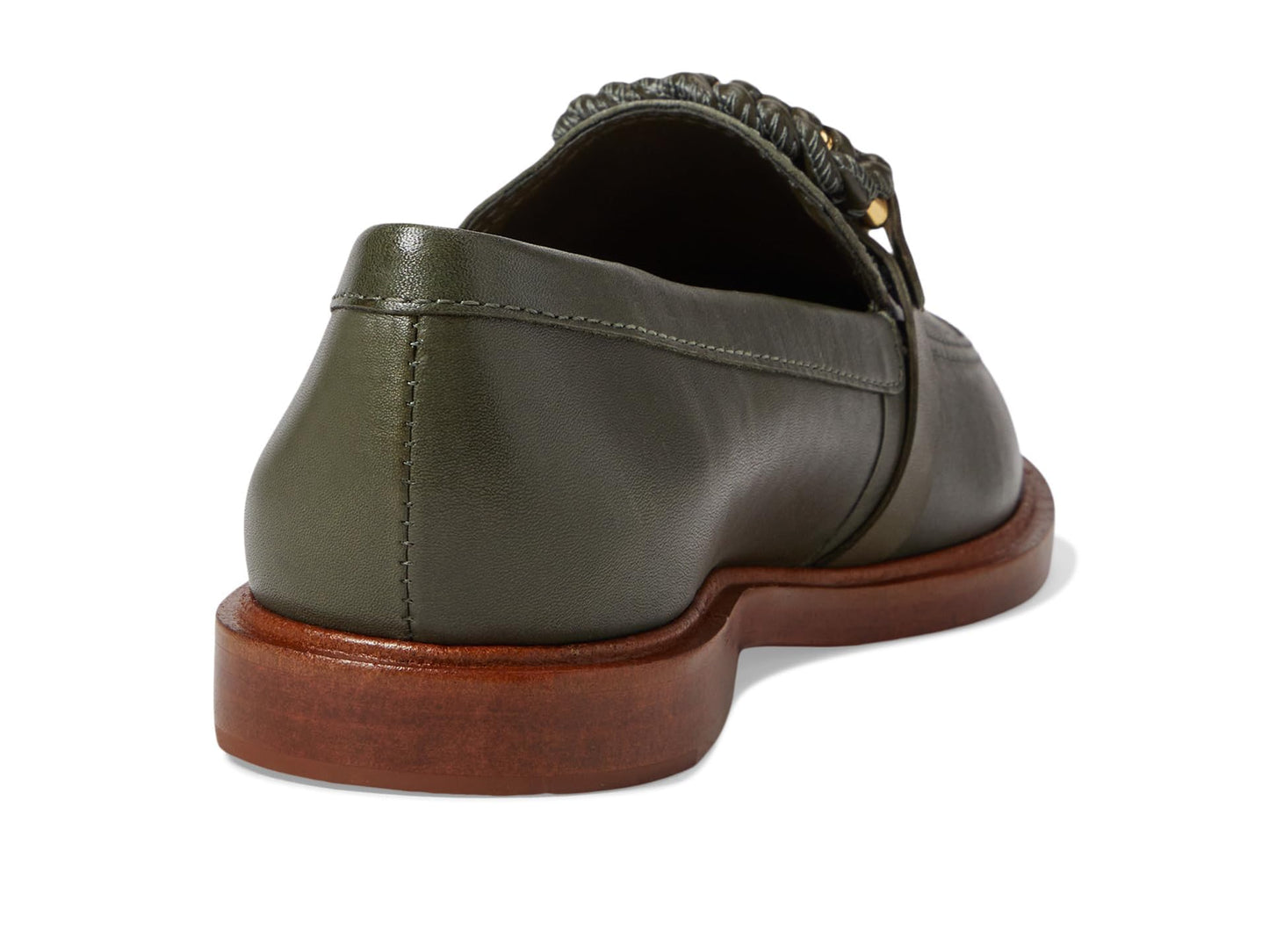 SCHUTZ Women's Rhino Loafer Flat, Militar Green, 6
