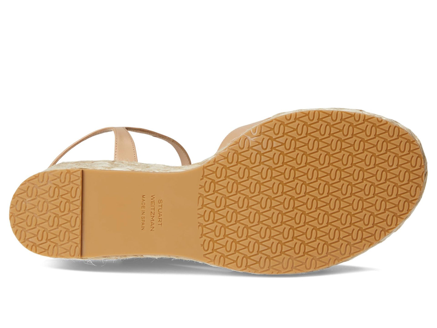 Stuart Weitzman Womens Dayna Espadrille Wedge Adobe/Natural 9 Medium