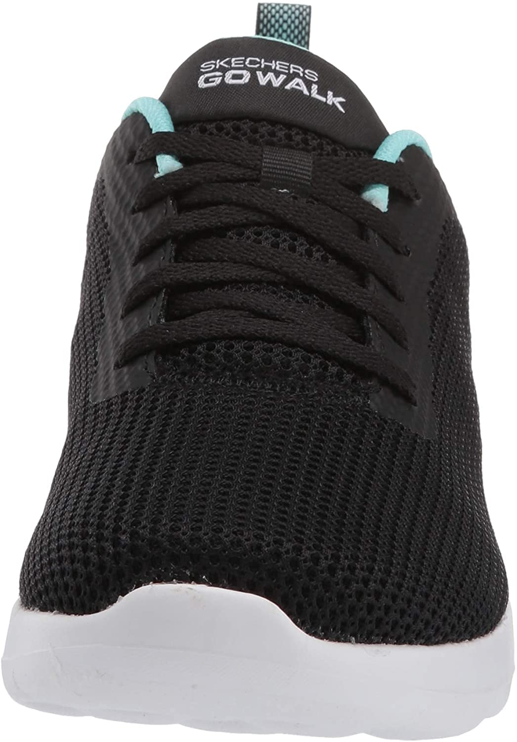 Skechers Women's Go Walk Joy Upturn, Black/Aqua, 5.5