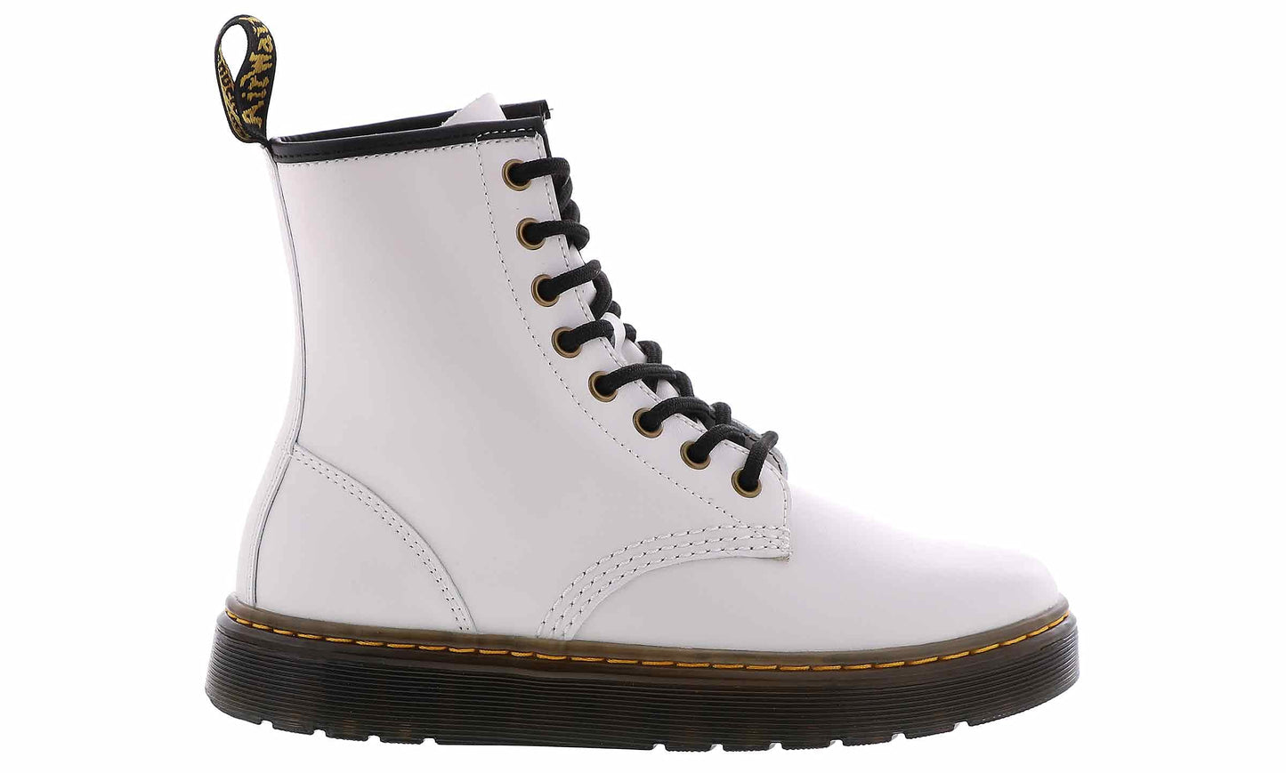 Dr Martens Zavala T Lamper Combat Boot White in Size 6
