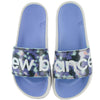 New Balance Women's 200 V1 Slide Sandal, White/Vibrant Violet/Surf, 8 Medium US
