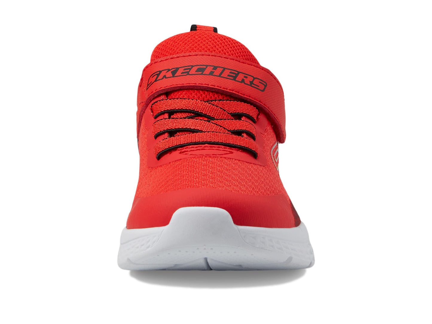 Skechers Boy's Microspec Ii-Zovrix Sneaker, Red/Black, 2.5 Little Kid