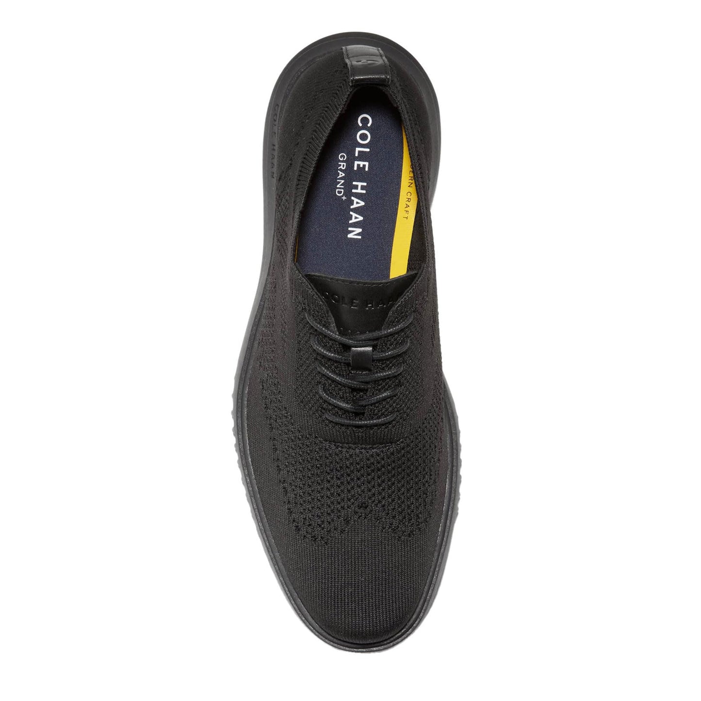 Cole Haan Men's Grand+ Stitchlite Wingtip Oxfords, Black/Black, 11-M US