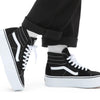 Vans Mens Sk8-Hi Tapered Suede High Top Skateboarding Shoes B/W 5.5 Medium (D)