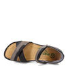 NAOT Footwear Women's Karawa Sandal Soft Black Lthr/Foggy Gray Lthr/Khaki Beige Lthr 7 M US