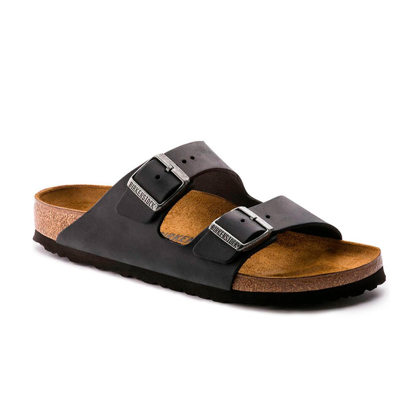Birkenstock Arizona Leather Sandals, Black Leather