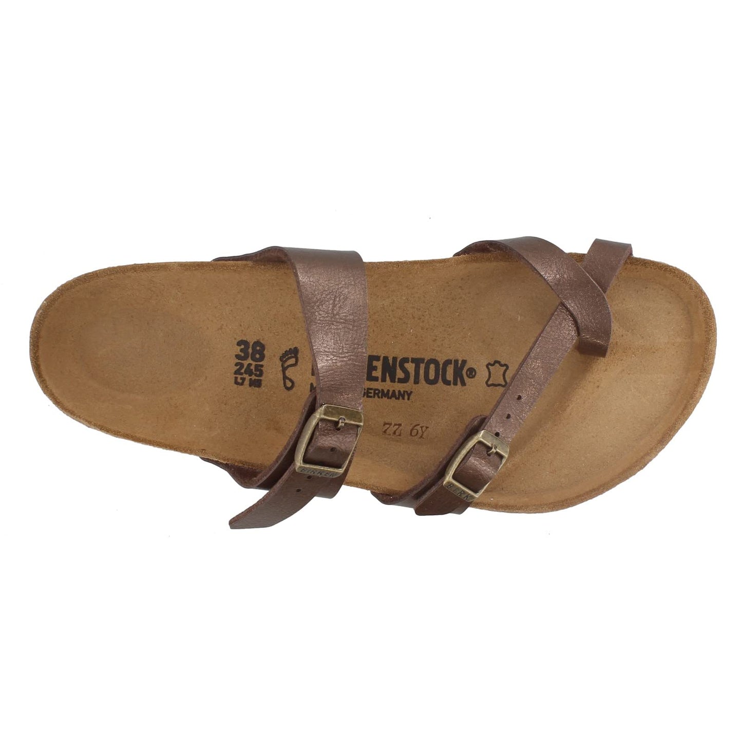 Birkenstock Women's Mayari Birko-Flor Flat,Toffee,EU Size 41 / Women's US Size 10-10.5
