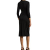 Lauren Ralph Lauren Women's Twist-Front Jersey Surplice Dress, Black, 6