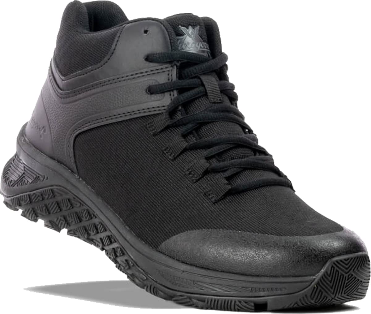 Thorogood T800 Series Non-Metallic Security Work Shoes for Men and Women - Durable Black Knit Upper with EVA Midsole and Slip-Resistant Rubber Outsole; Black - 5 W US