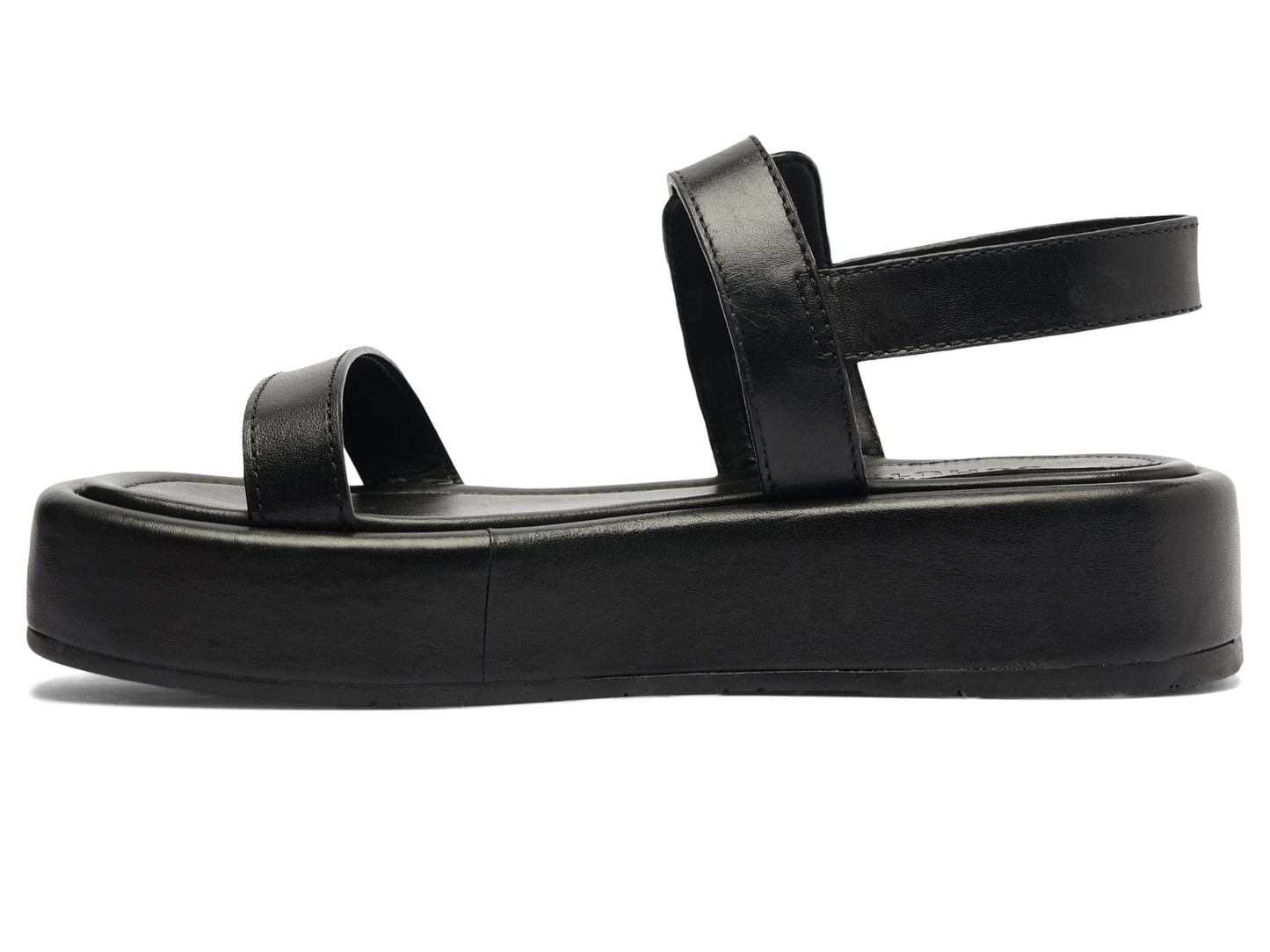 Schutz Women's Wavy Flatform Black 5.5 Medium