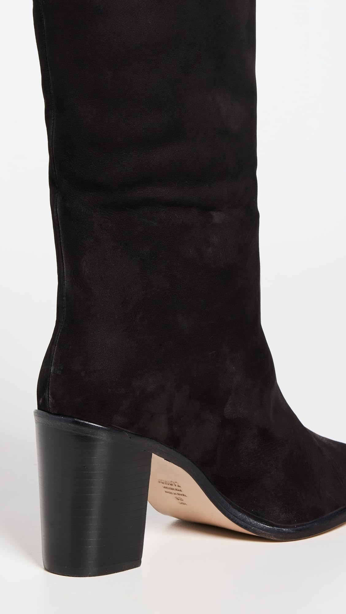 SCHUTZ Women's Maryana Block Boots, Black, 10 Medium US