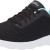 Skechers Women's Go Walk Joy Upturn, Black/Aqua, 5.5
