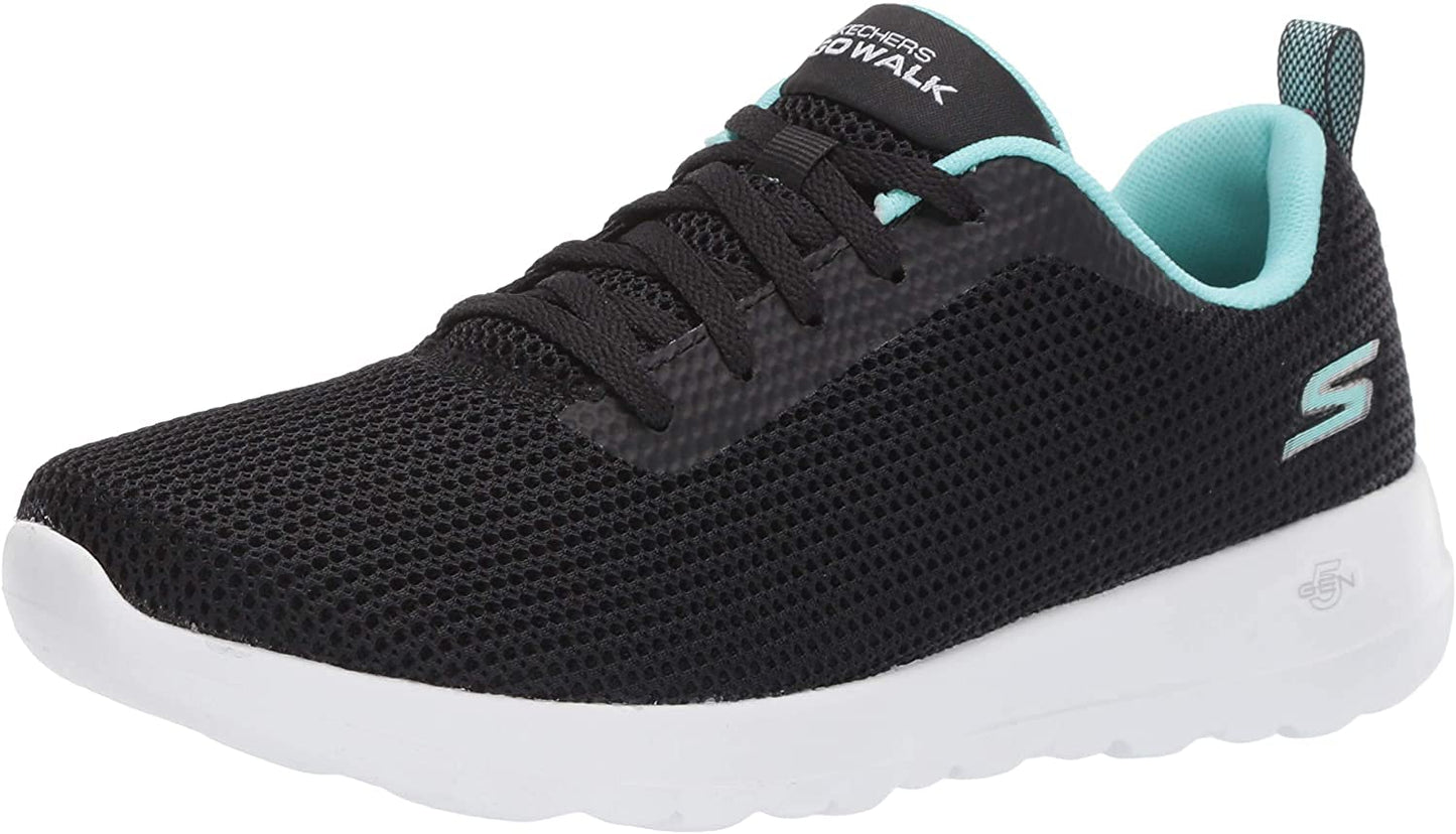 Skechers Women's Go Walk Joy Upturn, Black/Aqua, 5.5