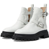Stuart Weitzman Maverick Bedford Moto Bootie White 8.5 B
