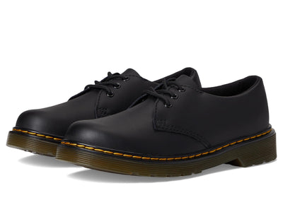 Dr. Martens® Kid's Collection 1461 – Little and Big Kids’ Shoes – Leather Upper – Round Toe – Rubber Outsole Black Softy T 3 UK (US 4 Big Kid) M