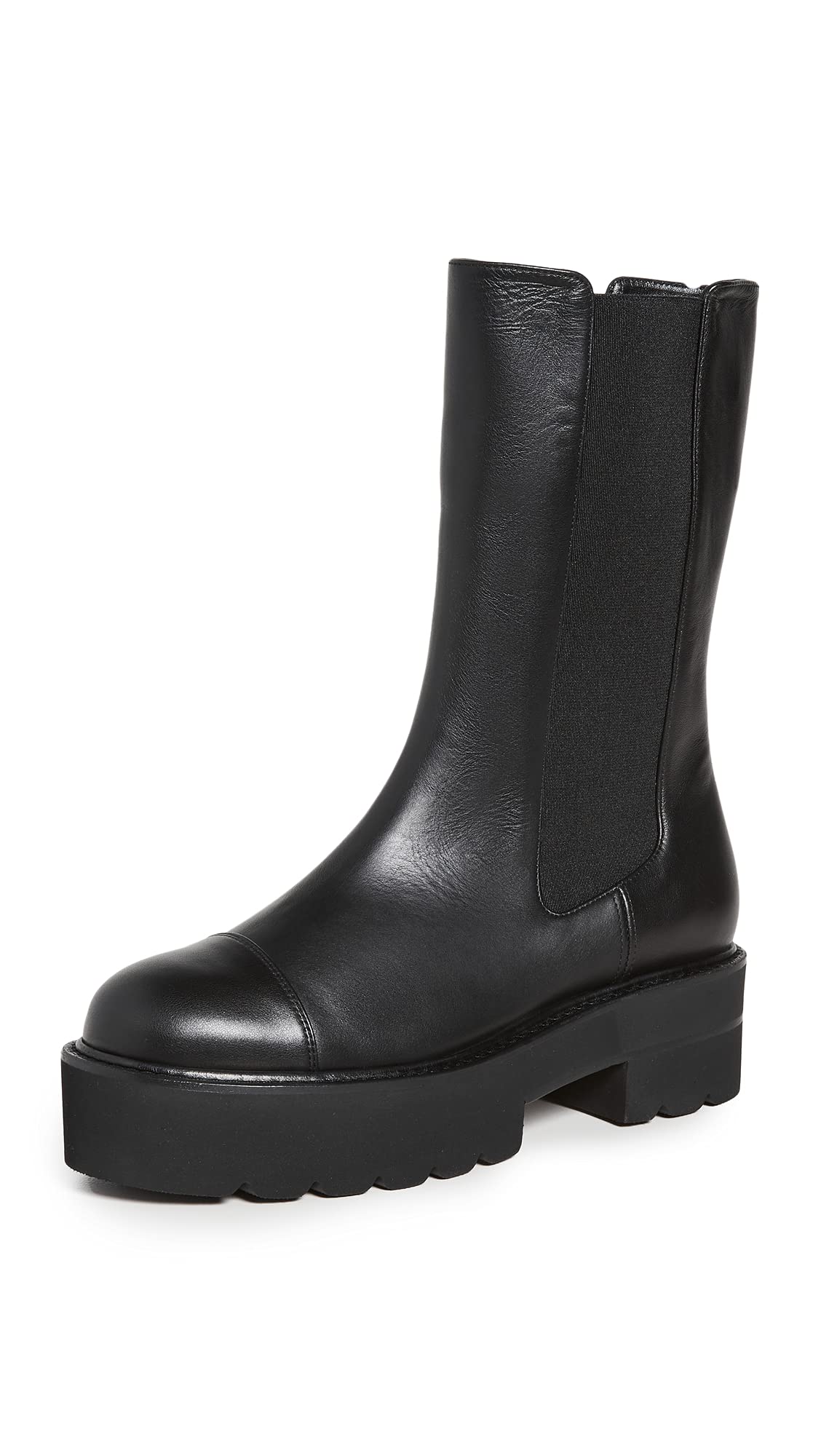 Stuart Weitzman Women's Presley Ultralift Booties, Black, 5.5 Medium US