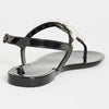Stuart Weitzman Women's Goldie Jelly Sandals, Black, 5 Medium US