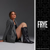 Frye Carson Piping Tall Boots for Women Made from Antiqued Pull-Up Leather with Western-Style Piping, Inside Zipper Closure, and Low Heel – 15" Shaft Height, Black - 7M