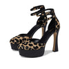 Michael Kors Martina Ankle Strap Black Multi 10 M