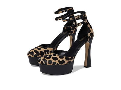 Michael Kors Martina Ankle Strap Black Multi 10 M