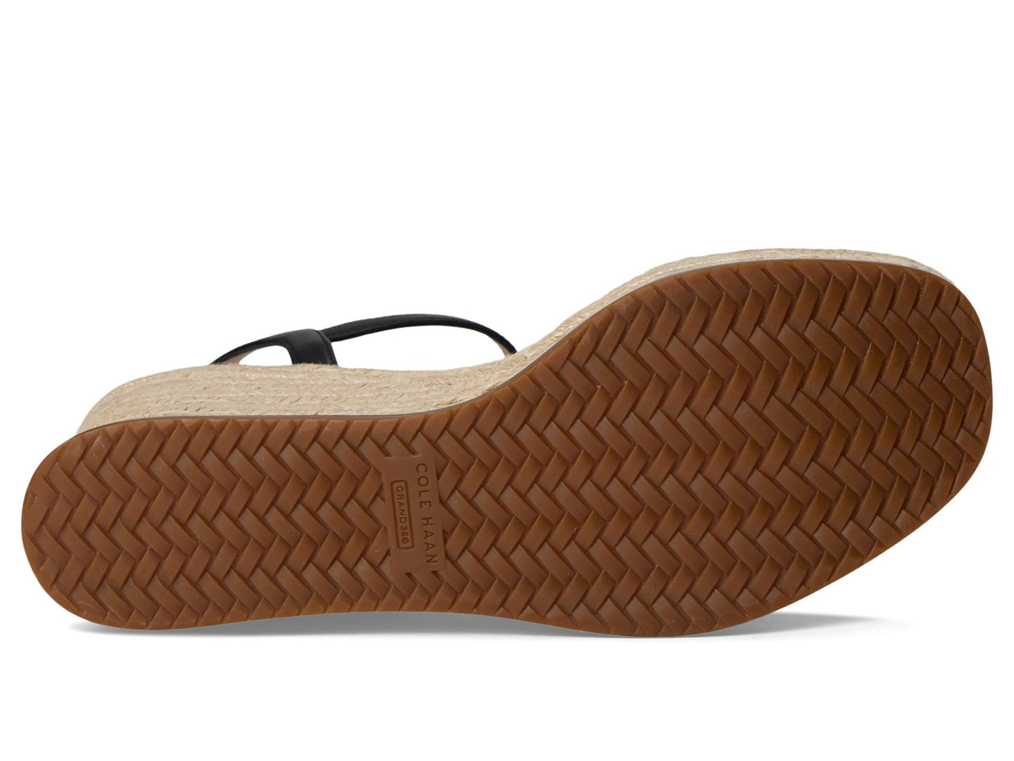Cole Haan Women's Cloudfeel Keeton Flatform Espadrilles, Black Leather, 5.5-B US