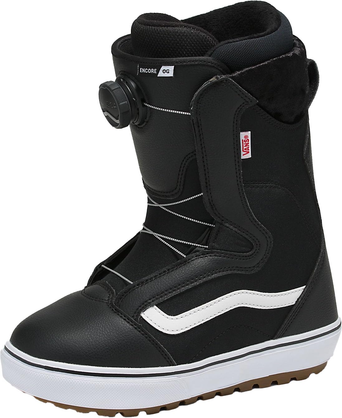 Vans Womens Encore OG Snowboard Boots (Black/White, 10)