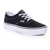 Vans Women's Doheny Platform Sneaker, Canvas Black White, 5.5