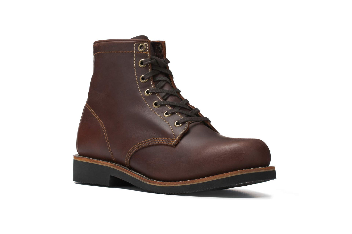 Golden Fox ‘Overlord’ Men’s 6-Inch Service Boot, Leather Welt, Premium Oiled Full Grain Leather, ASTM Rated (10.5 D) Cordovan