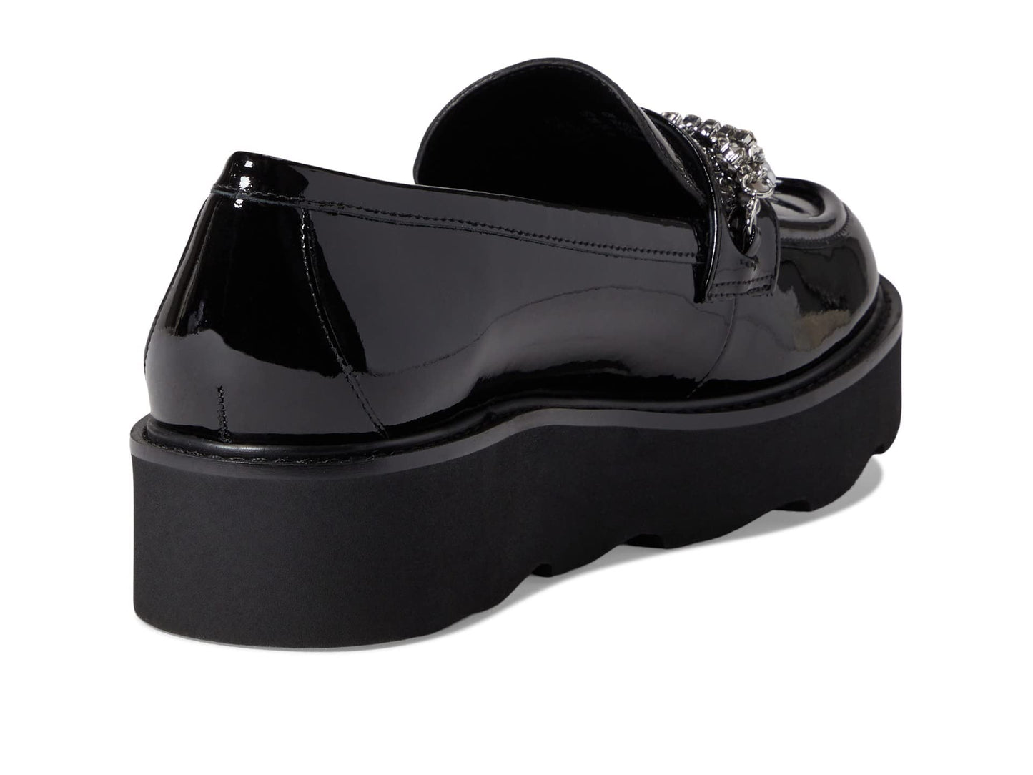 Stuart Weitzman Pearldrop Platform Loafer Black 7.5 B