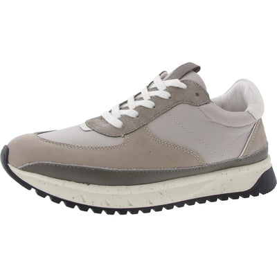 Madewell Kickoff Trainer Sneakers in Leather and (Re) sourced Nylon Stone Multi/Grey Neutral 8.5 M