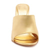 SCHUTZ Women's Aprill Wedge Sandal, Ouro Claro, 7.5