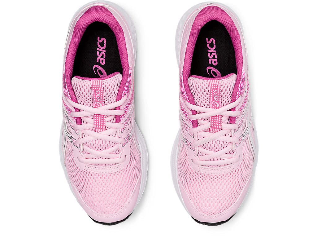 ASICS Kid's Contend 6 Grade School Running Shoes, 5.5, Cotton Candy/White