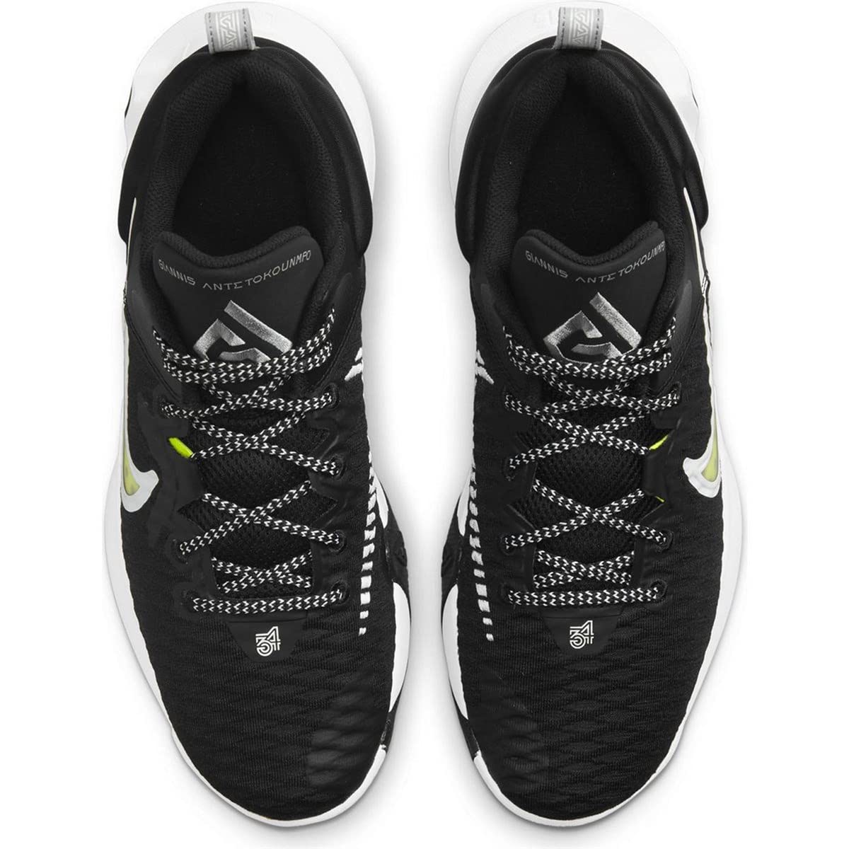 Nike Men's Giannis Immortality Athletic Basketball Shoes, Black/White-wolf Grey-clear, 13