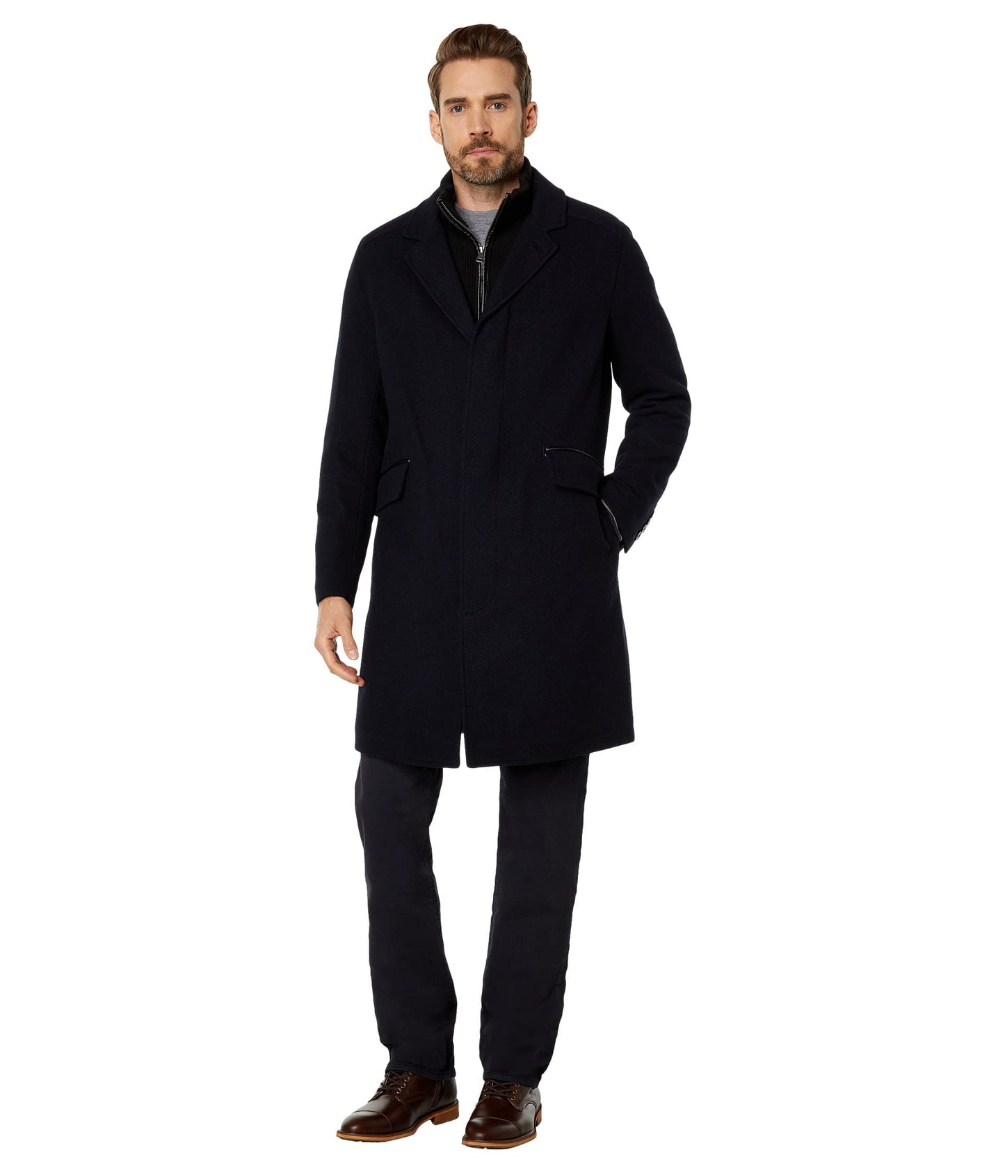 Cole Haan mens Outerwear Coats/Jackets,NAVY, M