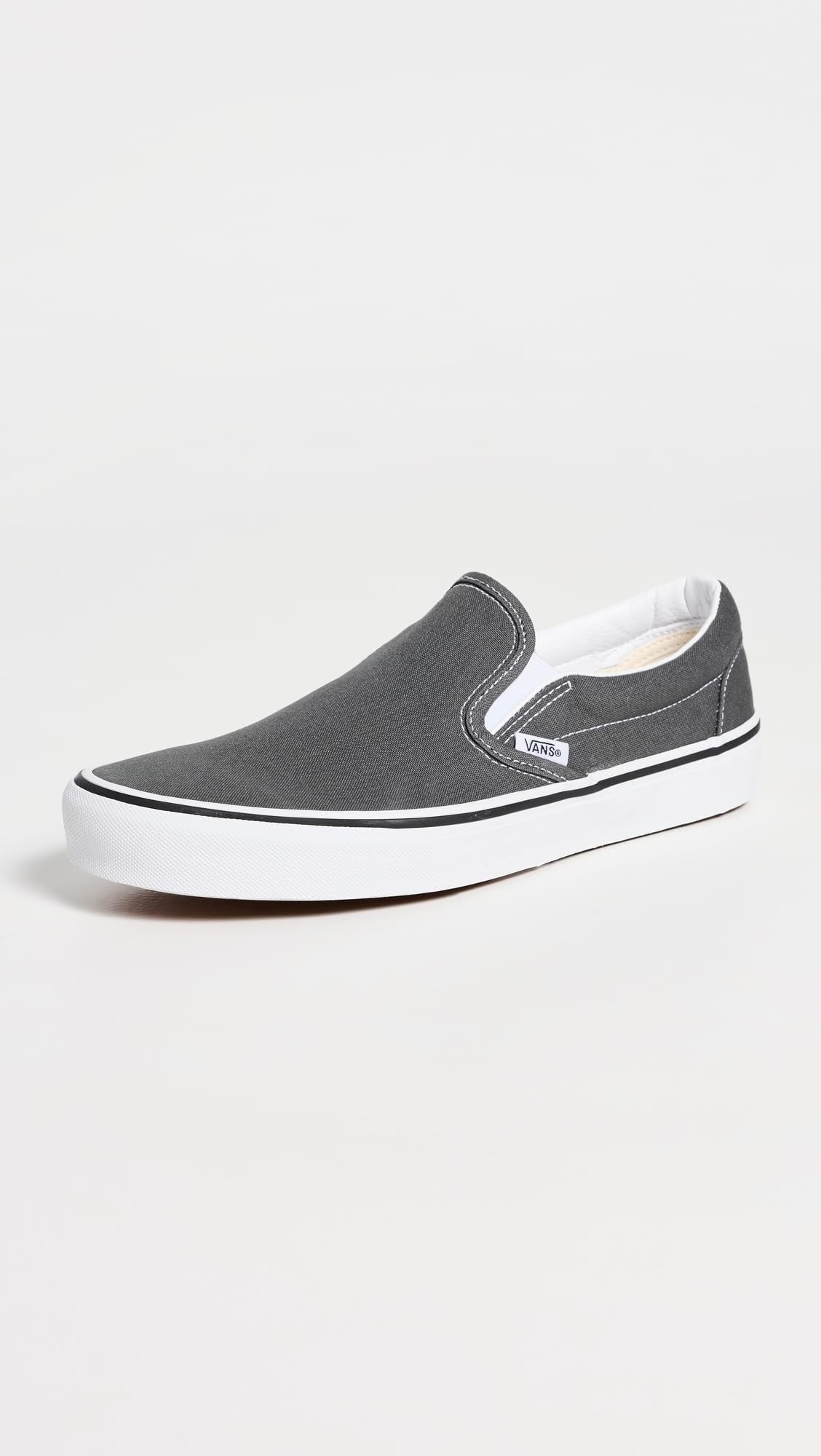 Vans U Classic Slip On Unisex Sneakers, Charcoal, 12 US Women/10.5 US Men